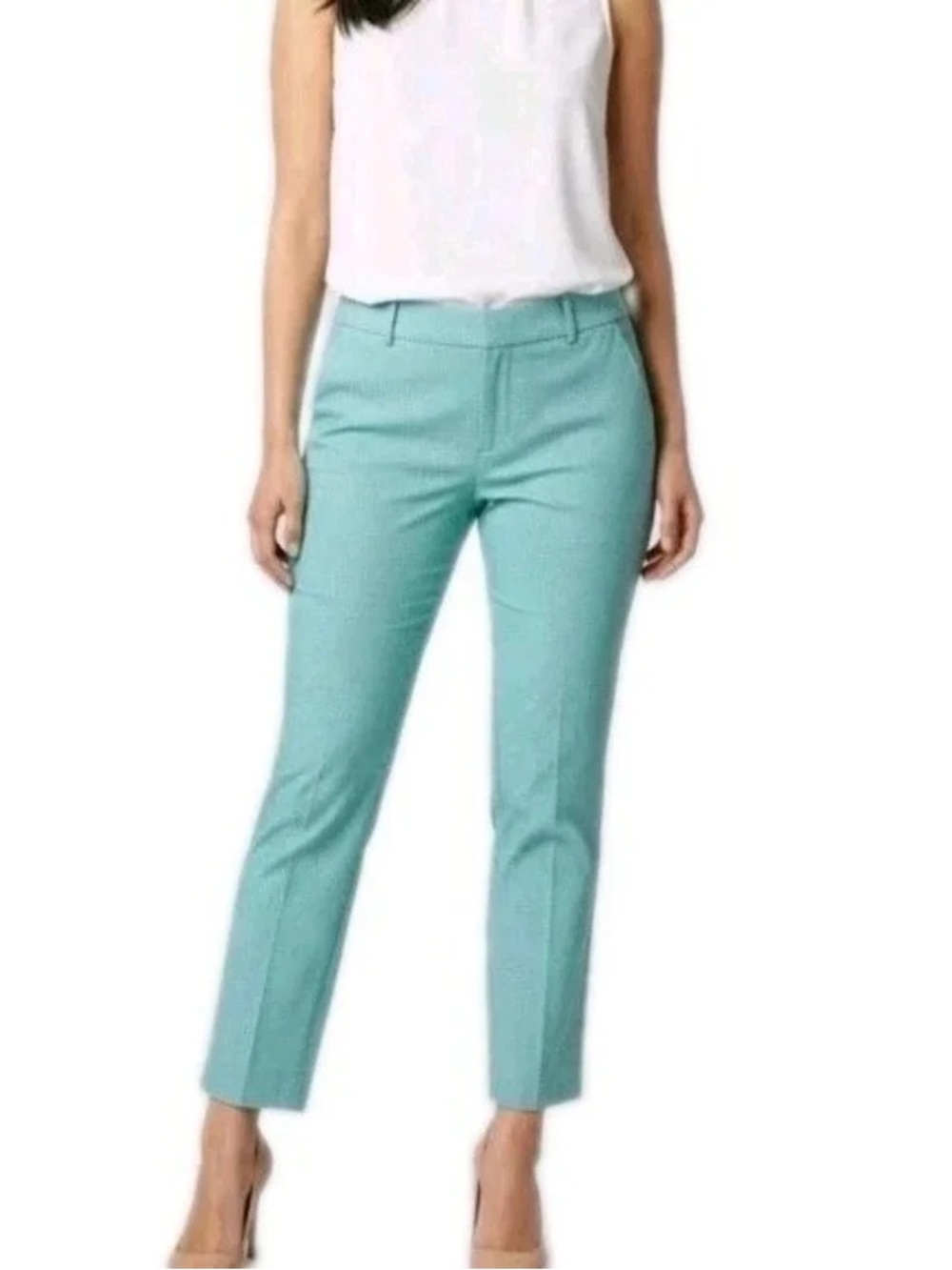 NWT The Limited Aqua Slim Ankle Pants